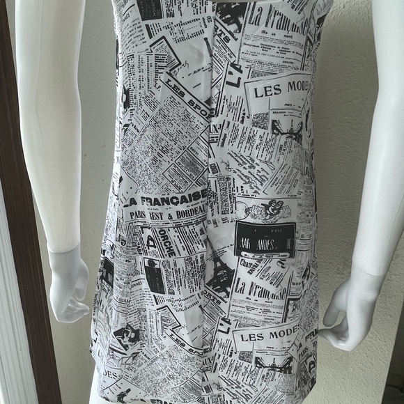 Forever 21 News Print Dress - Picture 6 of 7